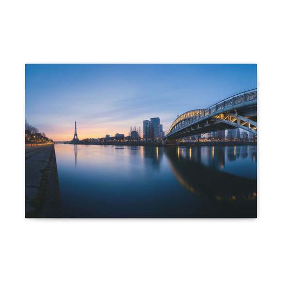 Paris Night Skyline Canvas Artwork Breathtaking Stunning Cityscape for Home Deco